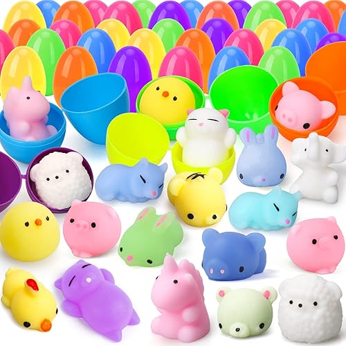 Miniatura 7 de TOY Life Rellenos de huevos de Pascua, recuerdos de fiesta de Pascua para niños, 32 piezas