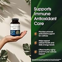 Vista 4 de NatureBell Ácido R-Alfa Lipoico, 1,200mg, 90 Cápsulas Vegetarianas Solo R-ALA Puro Estabilizado Alta Absorción y Soporte Antioxidante Sin