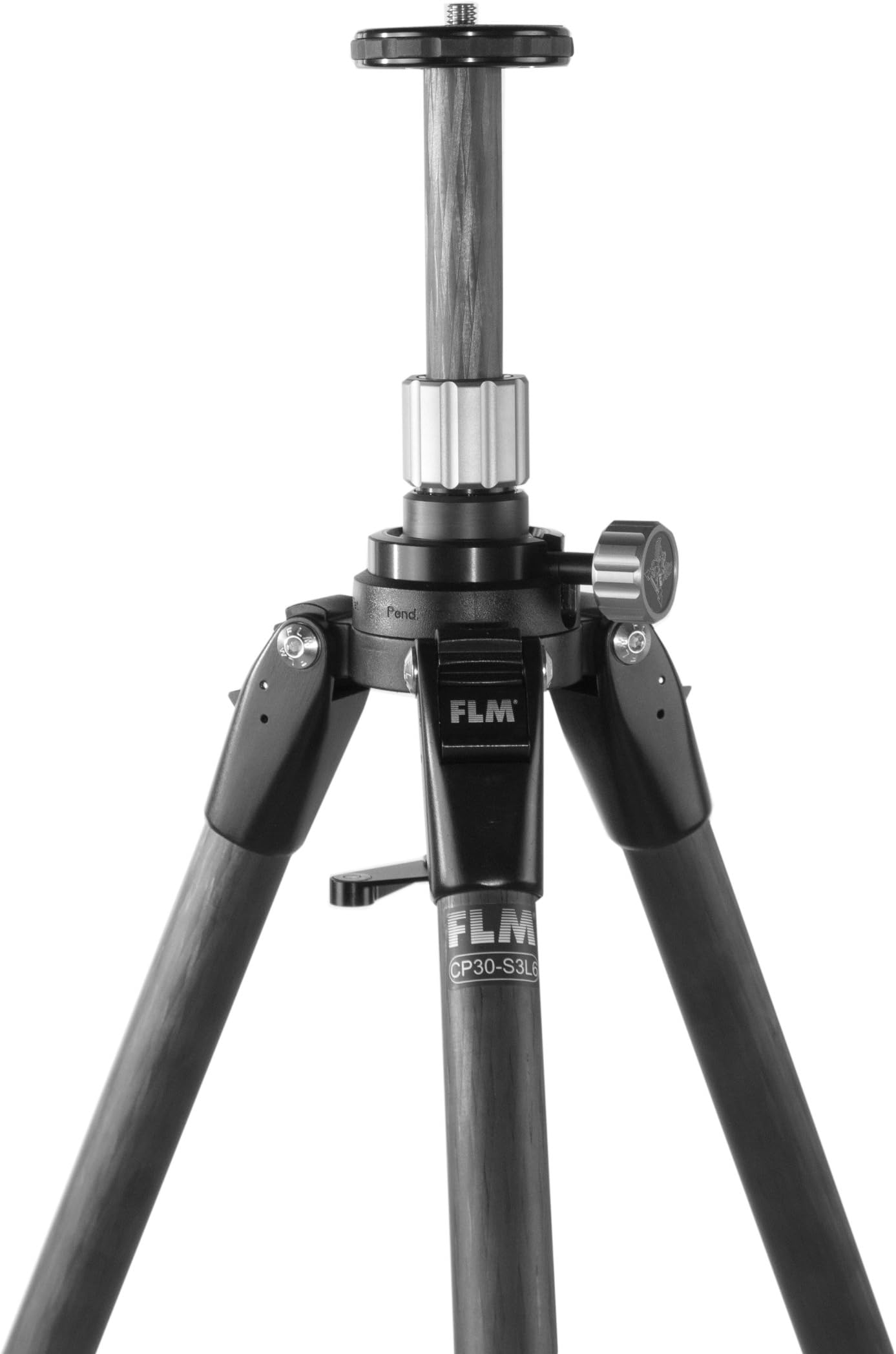 FLM CP30-L3L6 Carbon Fiber Tripod with Leveled Centre Column, 3 Sections, 17.63lbs Load Capacity