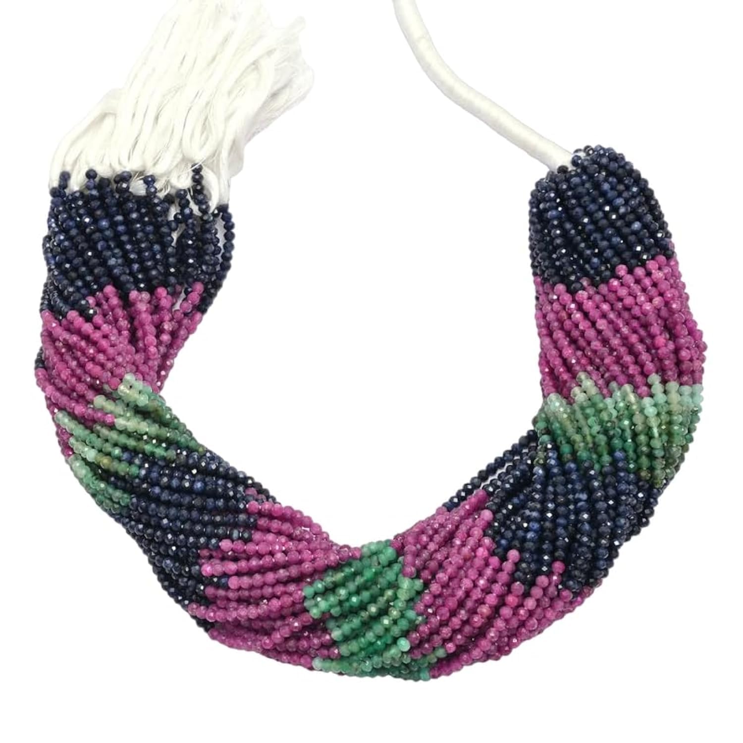 Émeraude rubis saphir perles pour créer vos colliers d'été fins et bijoux personnalisés