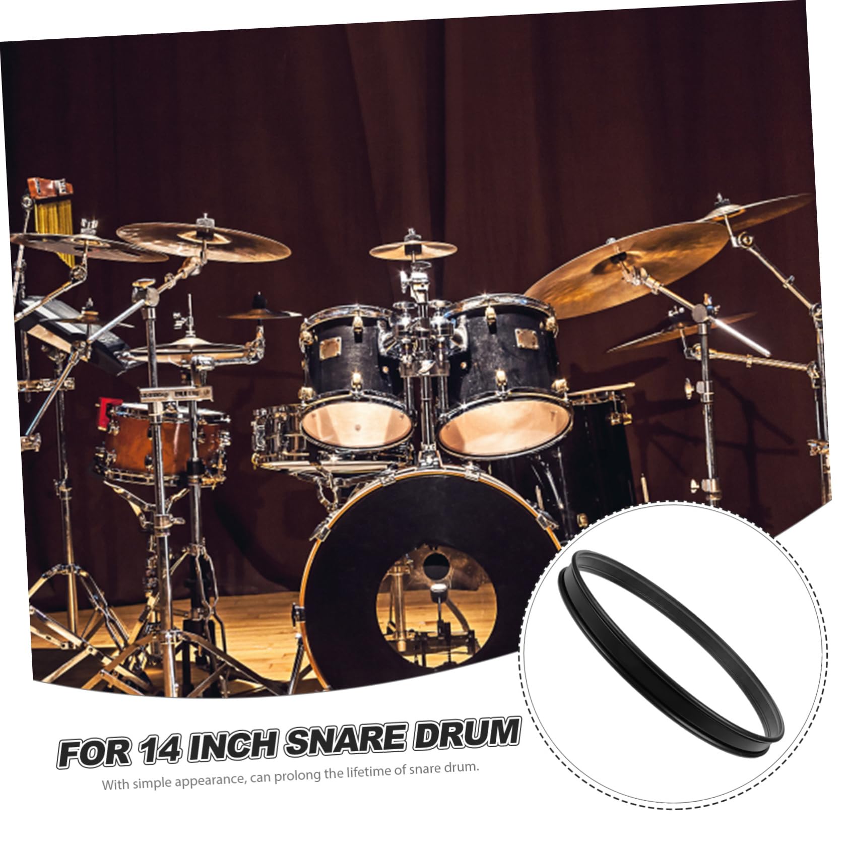Abaodam Snare Drum Hoop Sostituzione Per Batteria Accessorio Facile Installare e Utilizzare Per Batteristi e Appassionati Percussioni