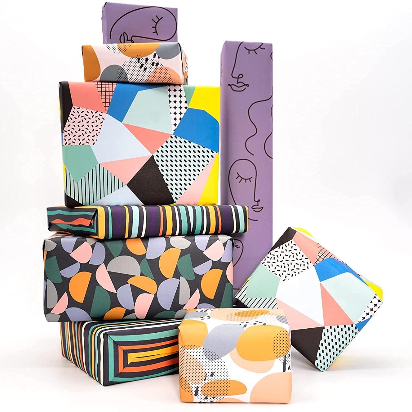 Wonder Cards 20 Gift Wrapping Paper Sheets | Eco Friendly | Suitable Birthday Women Men Kids Her