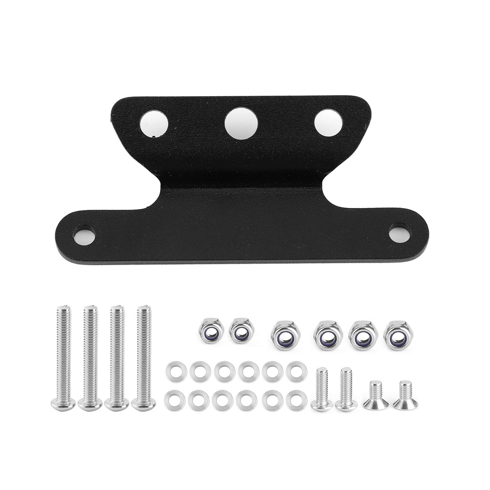 OUKENS Support de Plaque d'immatriculation pour Z1000 14-17/Z1000R 18-19, Support de Plaque d'immatriculation Moto avec éclairage LED, Support d'élimination de Garde-Boue Ajustable