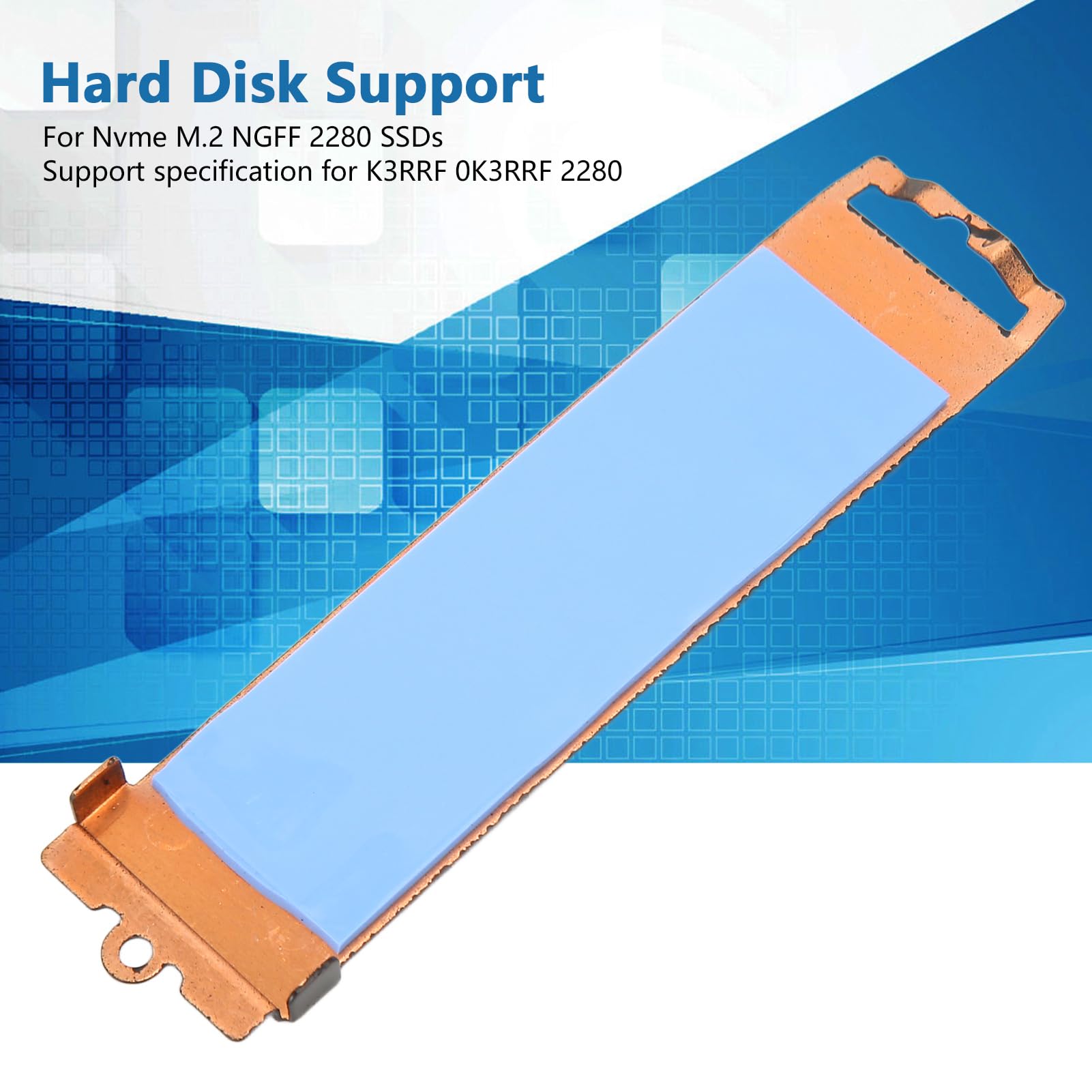 Osłona Radiatora M.2 SSD, Nvme M.2 NGFF 2280 SSD Dysk Twardy Osłona Rozpraszająca Ciepło Podkładka Termiczna do Laptopów M16 R1 K3RRF 0K3RRF 2280