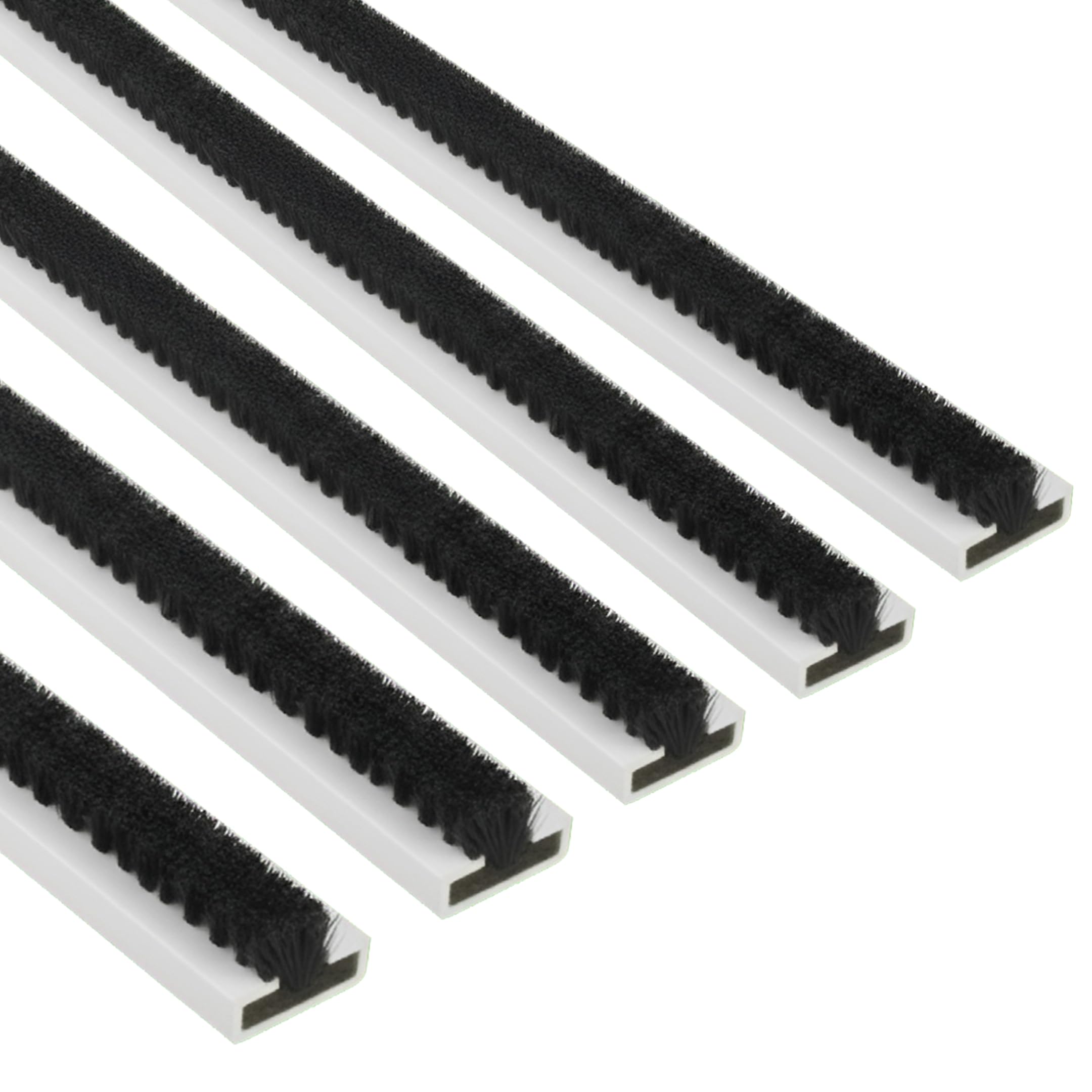 Exitex Intumescent Fire and Smoke Door Seal Strips - 5 Pack - 1050mm x 10mm x 4mm - Self Adhesive Safety Seals to Reduce Smoke Spread (White)