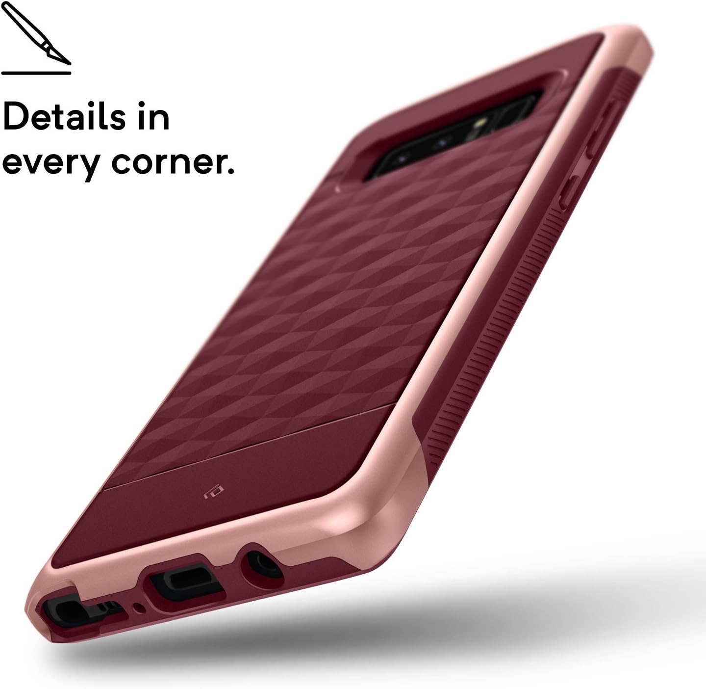 Caseology Parallax for Samsung Galaxy Note 8 Case (2017) - Burgundy