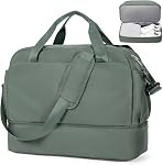 Sport Travel Duffle Bag Gym Tote Bag for Women Weekender Carry on Bags for Airplane Ladies Beach Overnight Waterproof Hospital Luggage Bag with Wet Pocket Lightweight Version,A1-Black