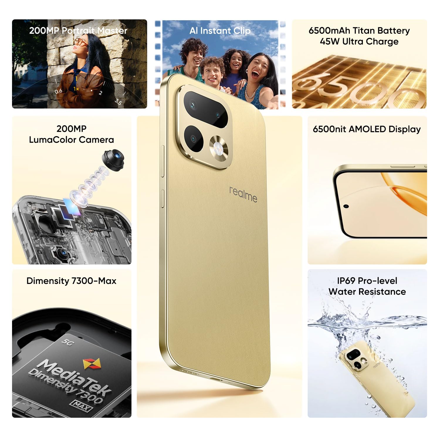 realme 14 Pro 5G 12+512GB Smartphone - Dettaglio