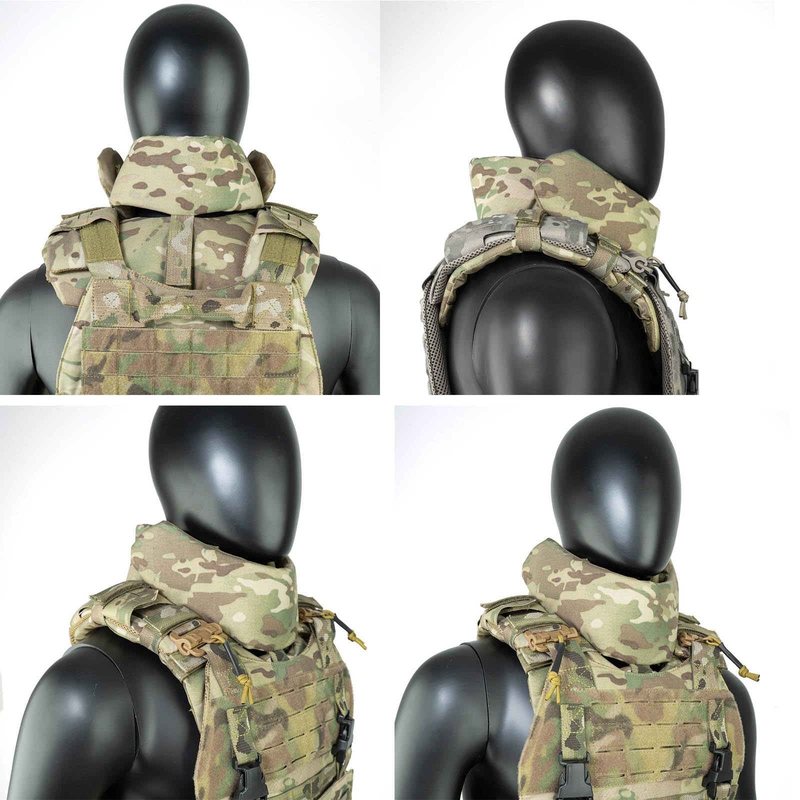 Accesorio Táctico de Protección para El Cuello: Sistema MOLLE con Cierre de Hook and Loop para Deportes Al Aire Libre y Airsoft