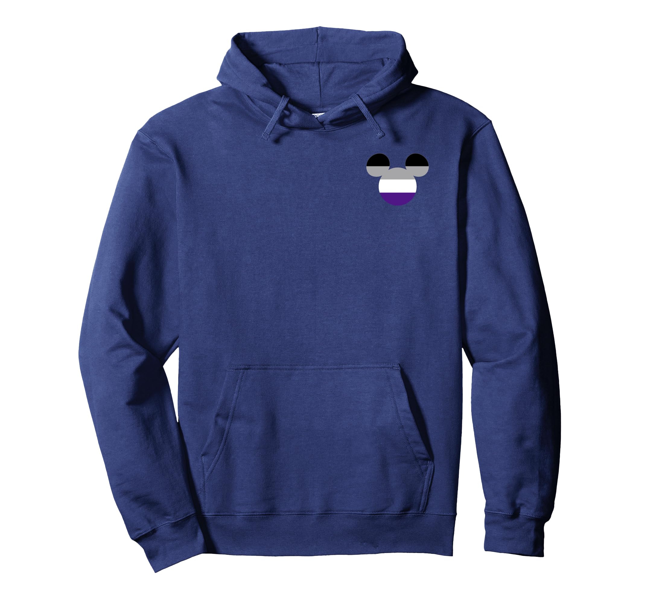 Sweat à capuche Mickey asexuel pull rainbow logo pochette vêtement communauté LGBT original