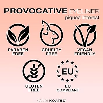 Kandi Koated Provocative [Piqued Interest] Liquid Eyeliner | Bold Colors Liquid Liner, Paraben-Free, Cruelty-Free, Long-lasting | Beauty & Makeup