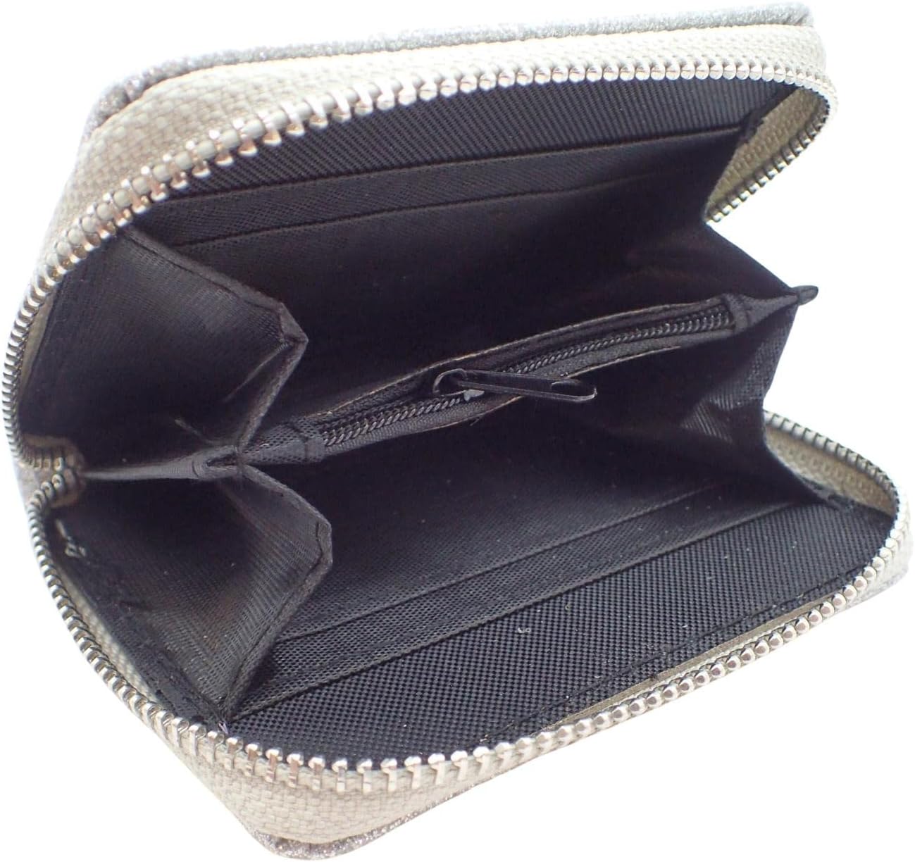 Topkids Accessories Fashion Coin Purse Women's Wallet Zip Purses Cute Money Credit Card Coin Holder Holiday Rave Festival Party Travel Accessories Money Pouch (Silver Glitter) - Image 3