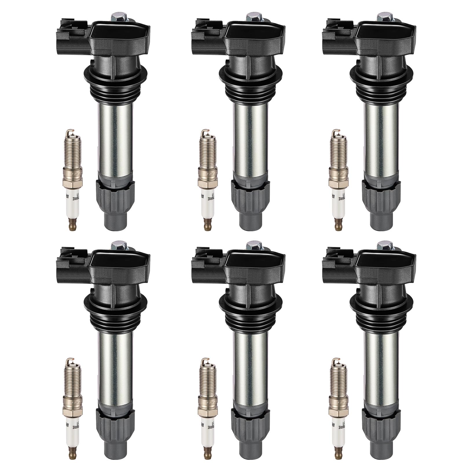 BDFHYK Ignition Coil UF569 and Spark Plug 41-109 for Chevy Impala 12-20