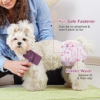 Vista 5 de Dono Pañales desechables para perras, pañales súper absorbentes para perritos, tecnología de gel de secado rápido, ajuste a prueba de fugas