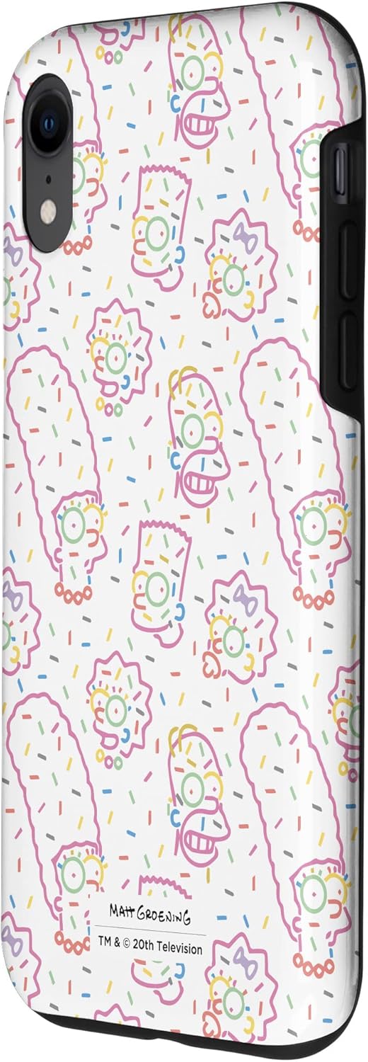 The Simpsons Family Rainbow Sprinkles Case for iPhone XR