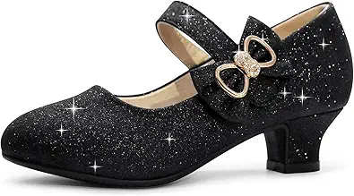 Eithy Girls Dress Shoes Low Heel Bow Princess Flats Toddler/Little Kid/Big Kid