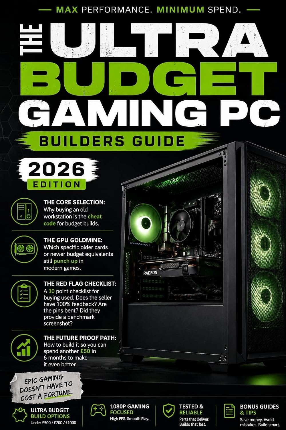The Ultra-Budget Gaming PC Builder’s Guide (2026 Edition): How to build a high-performance gaming rig for under £400 using new and used parts.