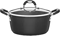 Caçarola de Alumínio com Revestimento Interno de Antiaderente Dimetro 24Cm, Tramontina, Mônaco 20860024, Preto