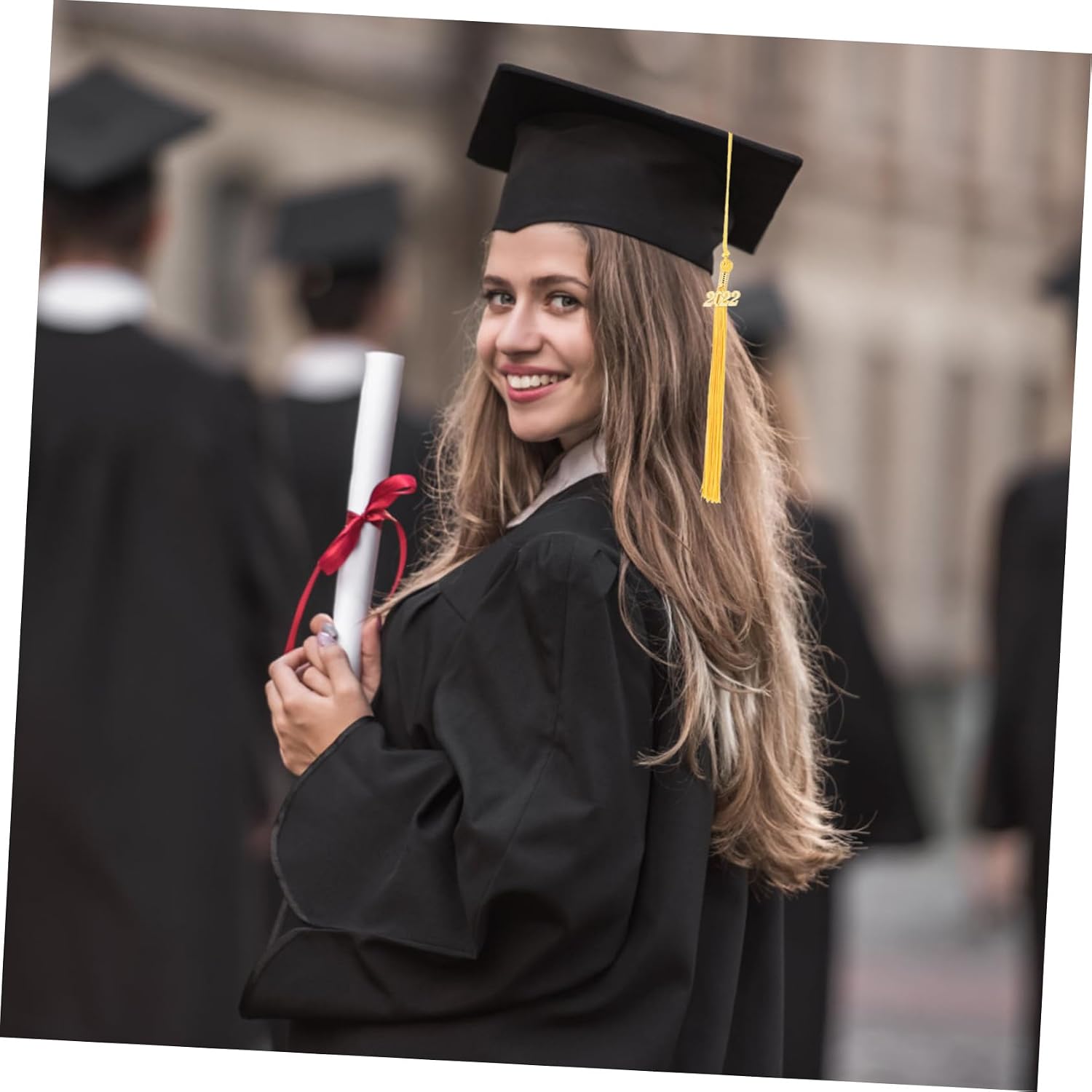 6Pcs Graduation Hat Tassel Decorative Pendant for Doctoral Caps Lightweight Durable Graduation Accessories for Unique Ceremony Decoration and Memorable