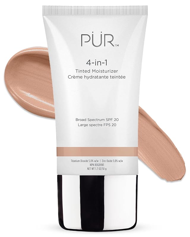 PÜR MINERALS Hidratante Facial com Cor 4 em 1, Tom bone, FPS 20