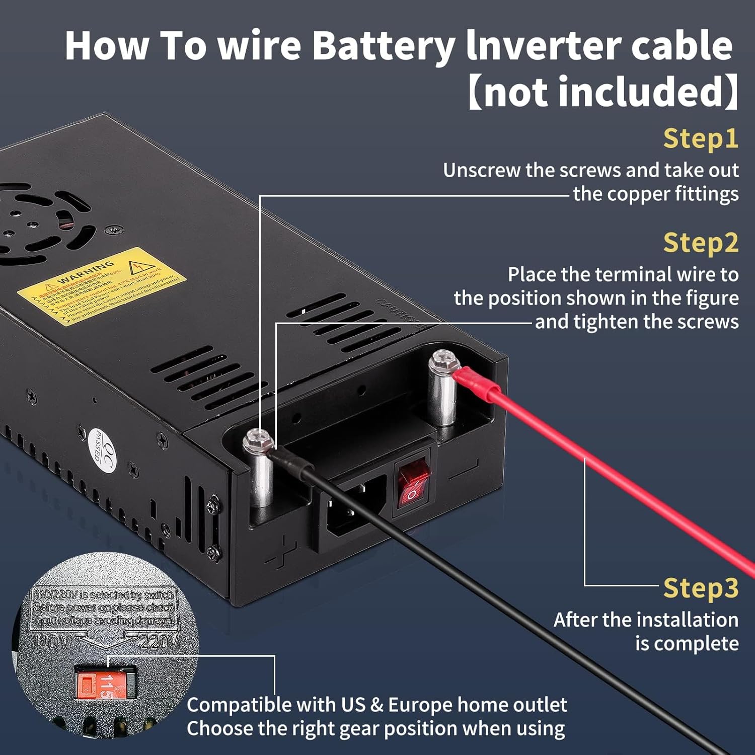 12V Power Supply 360W 30A, AC to DC Converter 110v to 12v dc Power Supply Adjustable Universal Transformer for RV, Radio/Car Stereos, LED Strip, CCTV, Computer Project, 3D Printer