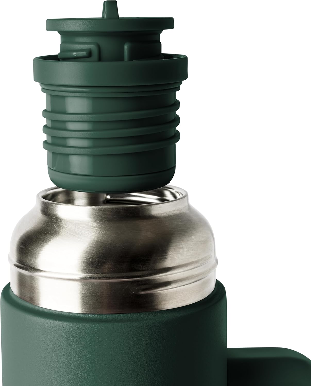 Simple Modern 36oz Insulated Hot Beverage Bottle with 2 Mugs | Travel Coffee Thermos for Hot Drinks | Twist and Pour Top | Commute, Travel, and Picnic Friendly | Roam Collection | Forest - Image 3