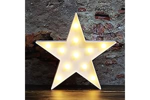 Starry Delight: Marquee Star Nightlight for a Captivating Kid's Room Decor