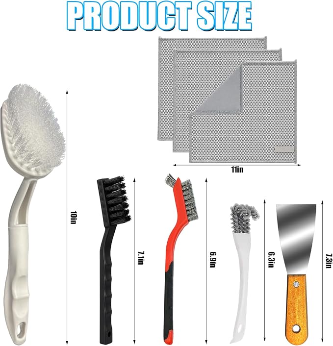 Set de Herramientas para Limpiar Freidora 9 Piezas miniatura 2