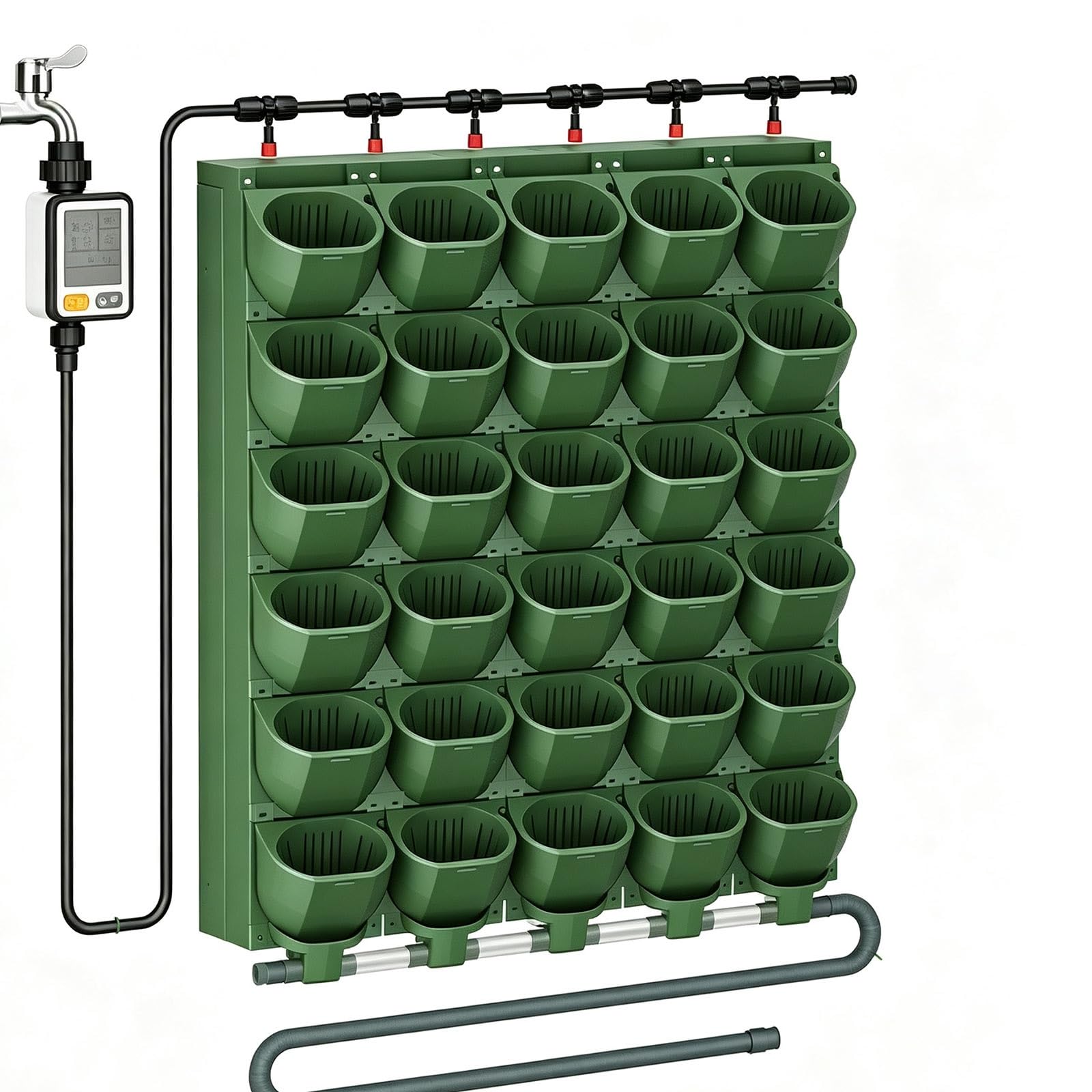 Xenmekrx Large Vertical Wall Planter Automatic Irrigation