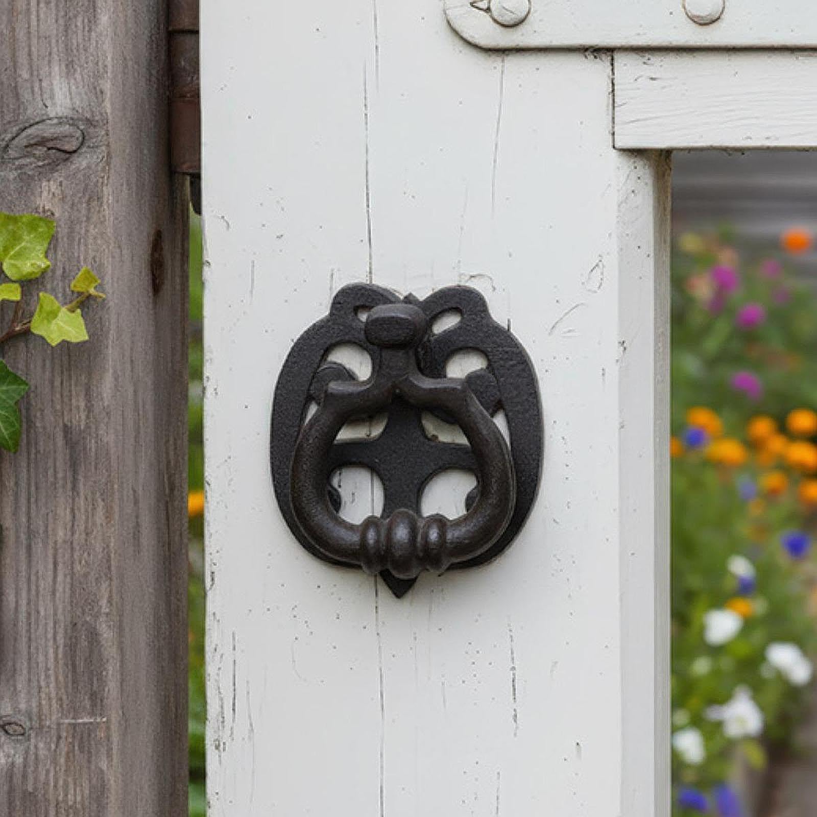 predolo Heurtoir de porte - Accessoire cadeau - Installation facile - Quincaillerie robuste en fer noir pour armoire