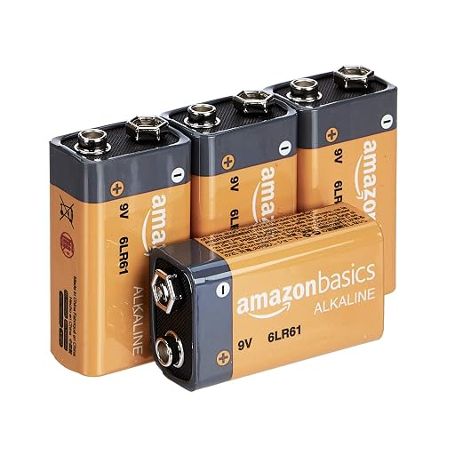 MockWares Basics 9 Volt Alkaline Batteries