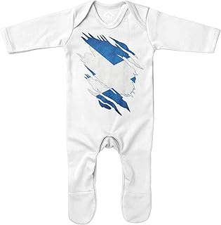 Purple Print House Baby,Clothing,Baby Boys 0-24m,Bodysuits & One-Pieces,Rompers Purple Print House Scotland Torn Baby Romper Suit, Scotland Rugby Outfit Gifts, Scotland Flag Torn, Scottish Gift, Scottish Rugby Rompersuit, Scotland Present for Baby Boys Girls