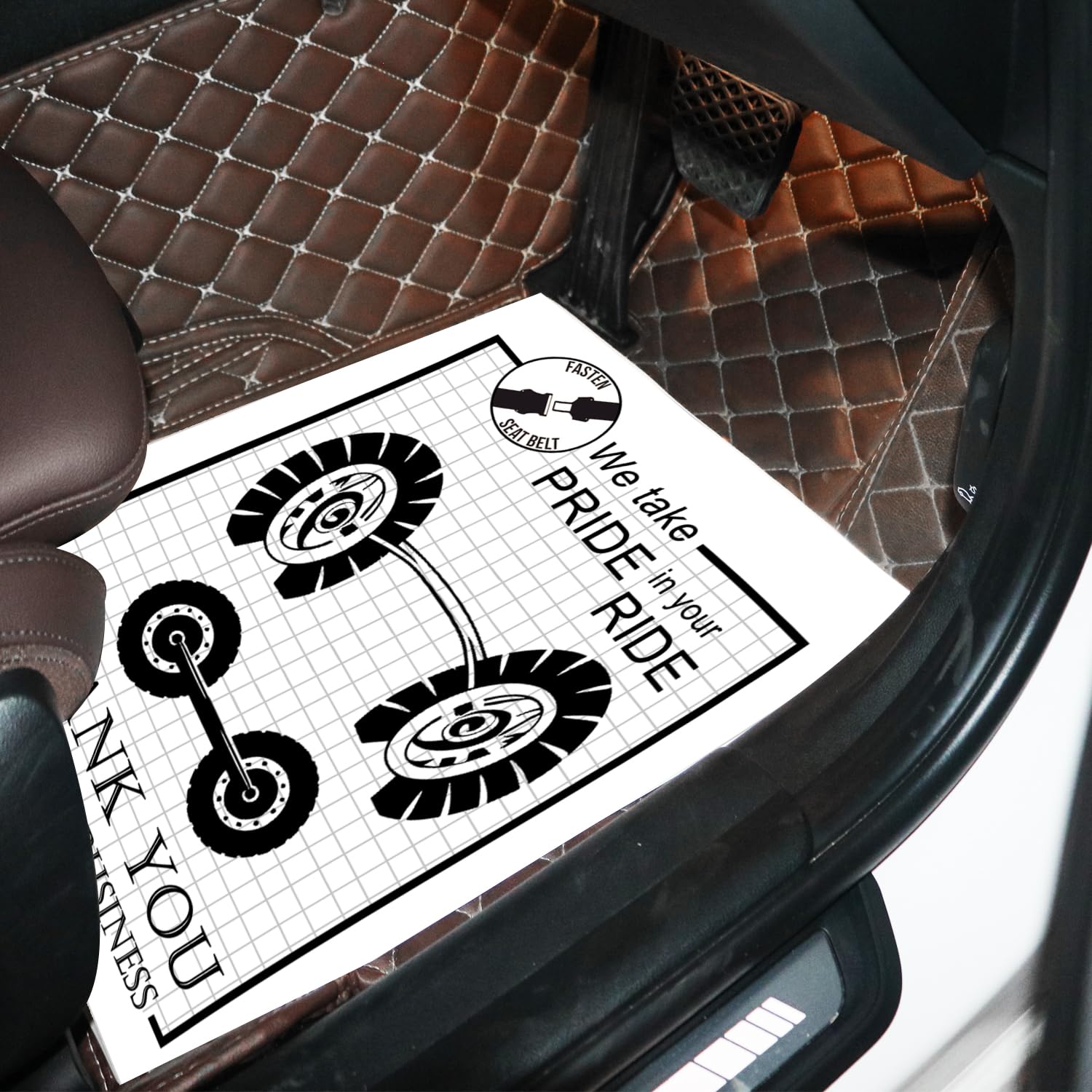 Einweg-Auto-Fußmatten – 50 Stück Papier-Fußmattenschoner Für