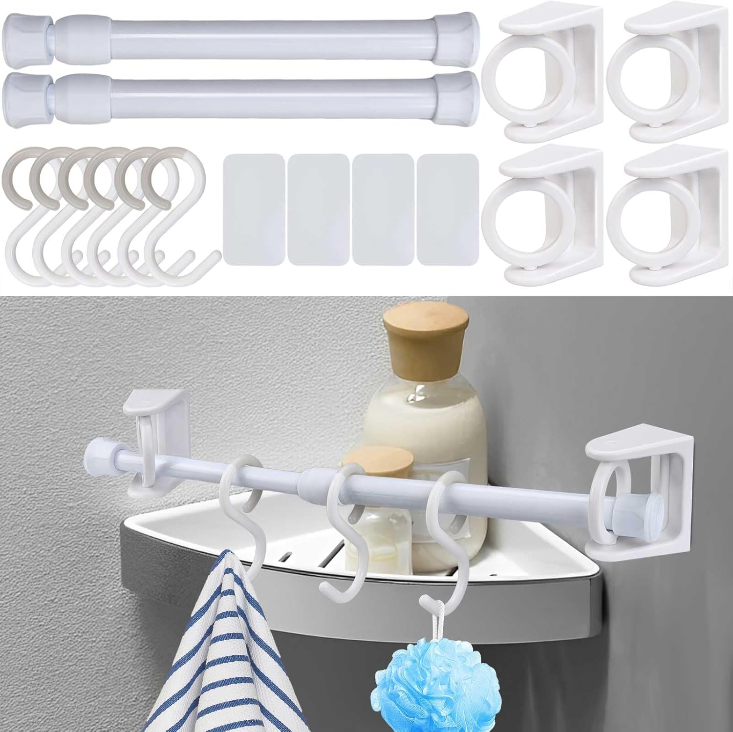 Amazon.com: FWUNYVN 2Pack RV Campers Travel Trailer Bathroom Storage ...