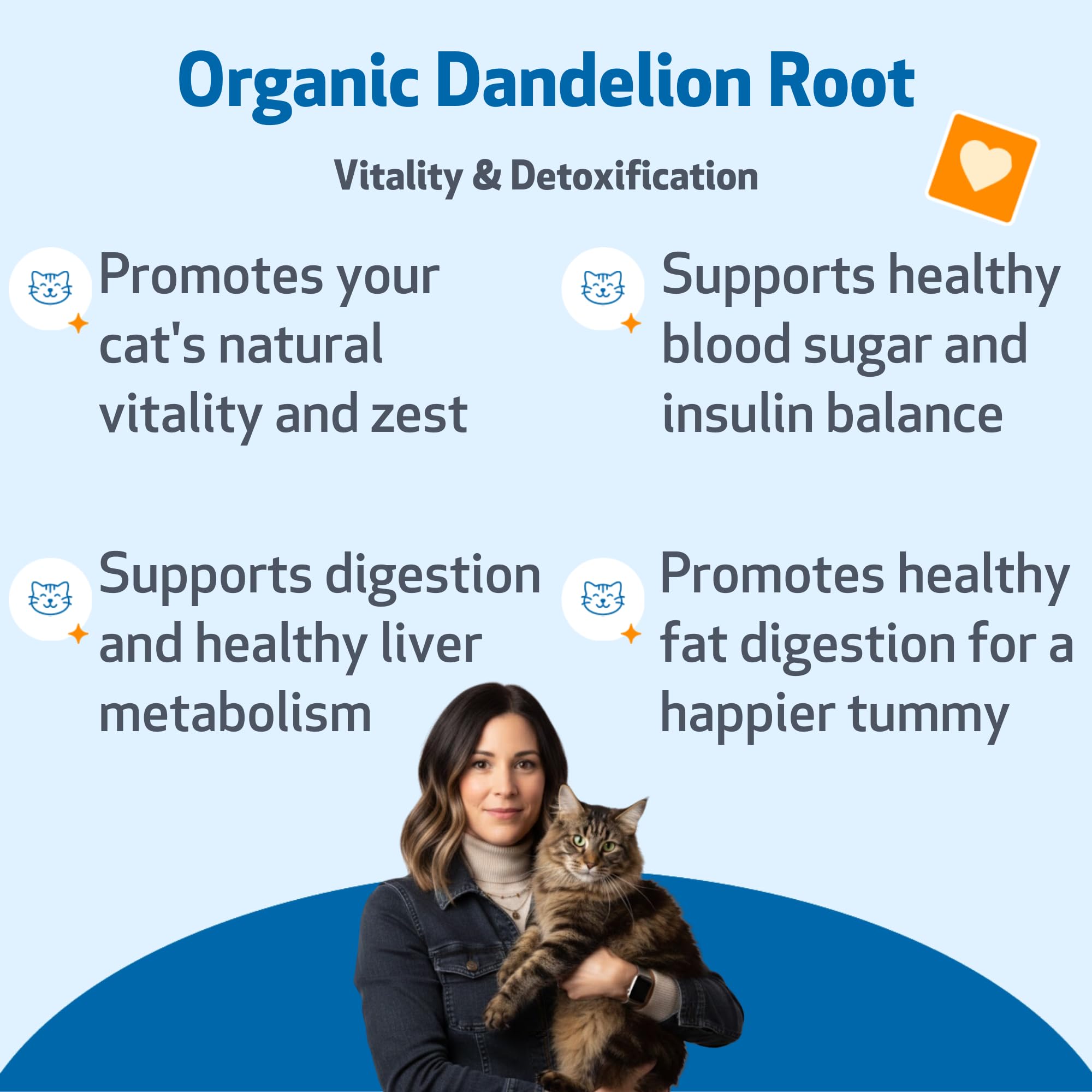 Pet Wellbeing Dandelion Root for Cats - Liver & Digestive Health, 2 oz — Amazon image 2