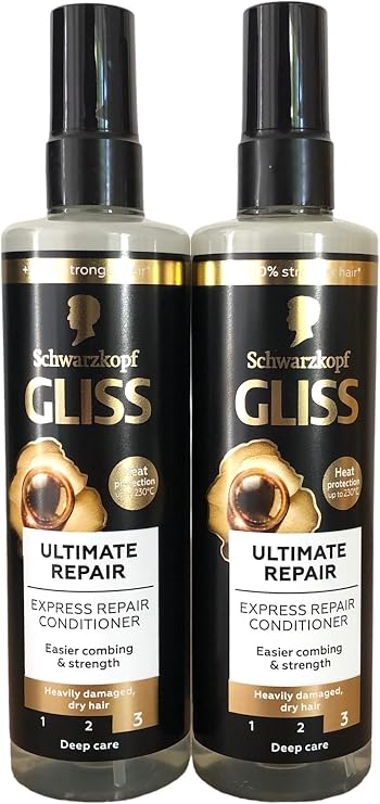 Gliss Conditioner Ultimate Express Repair 6.8 Ounce Spray (200ml) (2 Pack)
