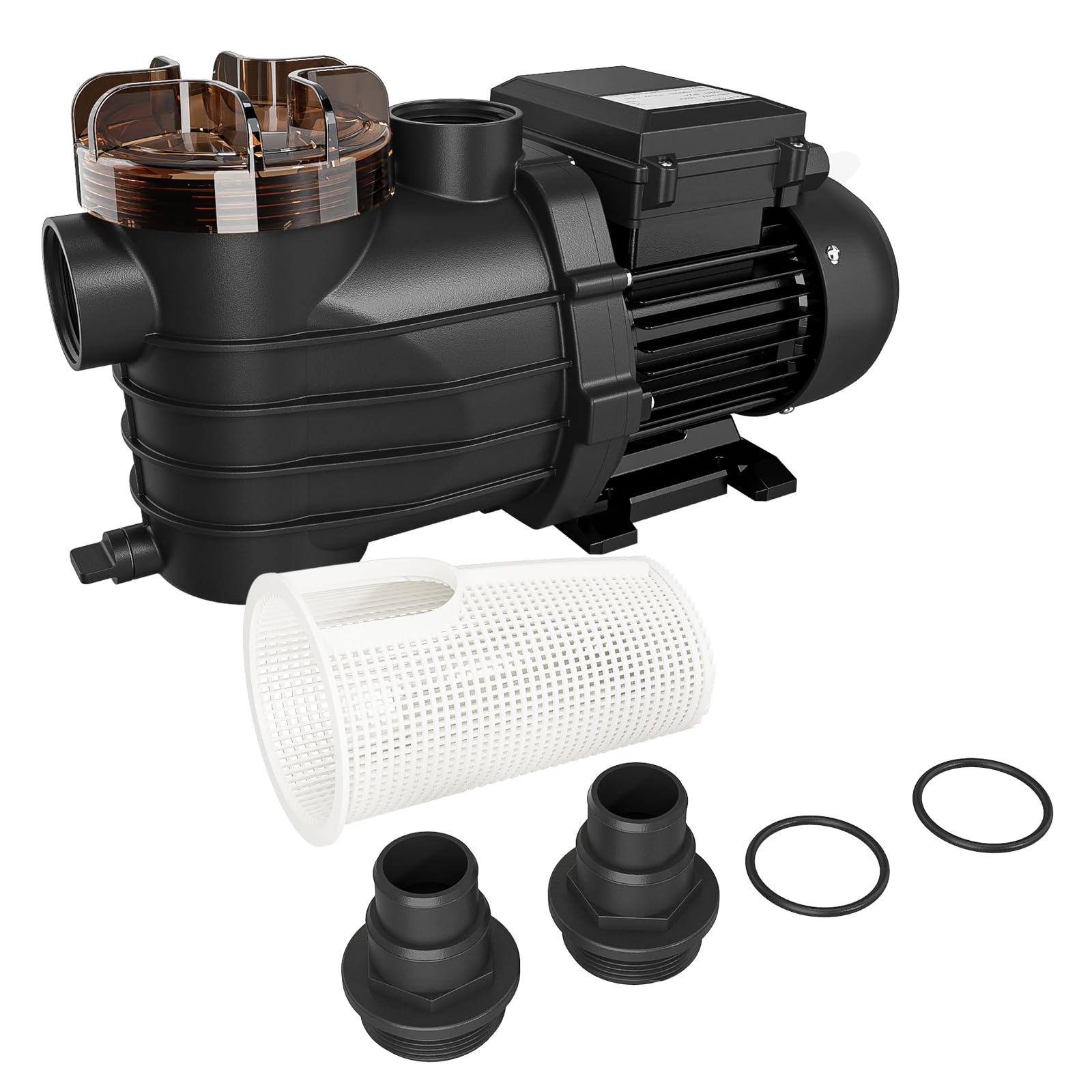 LEADZM Pompe piscine 30 m³, 250 W, 7,9 m³/h, Pompe filtration piscine hors sol pour système de filtration à sable