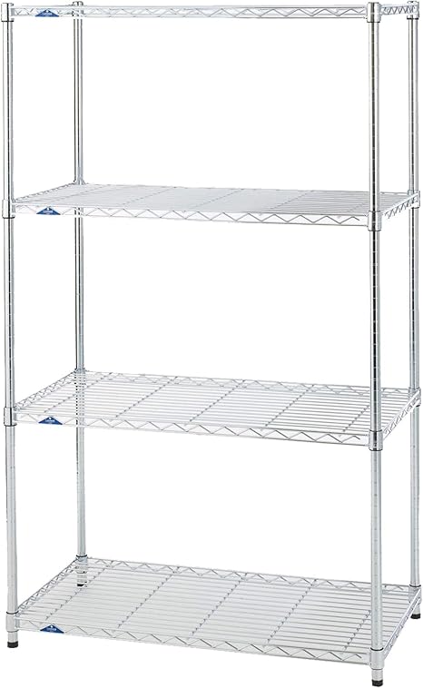 Amazon ルミナス ネット限定 スリムシリーズ ポール径25mm フリーラック 4段 幅91 5 奥行46 高さ151cm Mh9015 4a スチールラック本体 オンライン通販