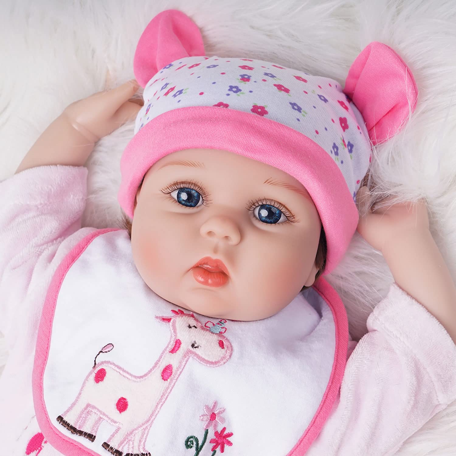 Yesteria Reborn Baby Doll 22 Inch Realistic Silicone Baby Doll Weighed Reborn Girl Doll In Giraffe Outfit With Accessories And Certificate Of Adoption Buy Online In El Salvador At Desertcart
