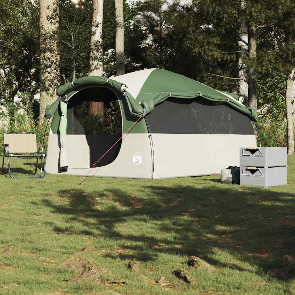 Tenda da campeggio familiare, tunnel per 6 persone, blu