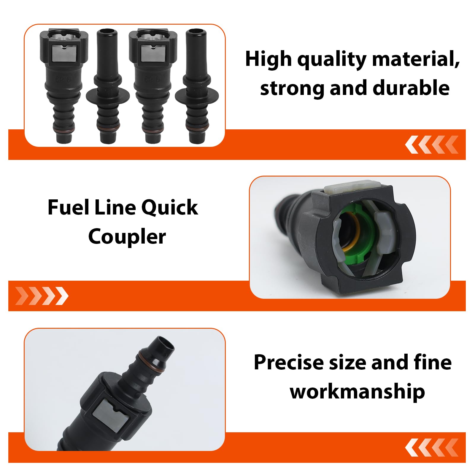 CONTROPARTE RAPIDO LINEA Del Carburante Connettore 6,3 X 8,9 MM per
