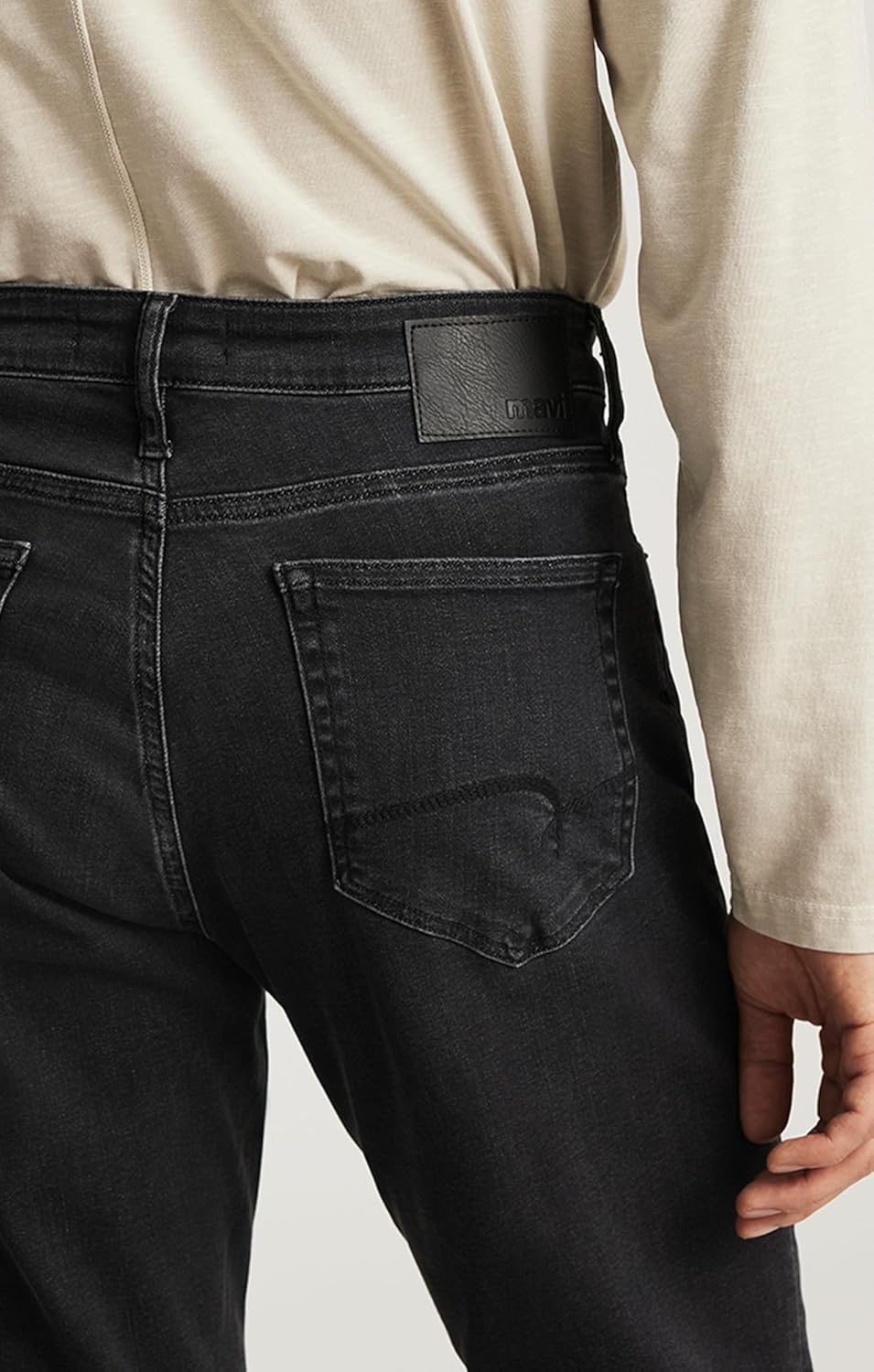 Mavi Men's Steve Mid Rise Athletic Fit Jeans, Mens Pants, Comfortable Jeans for Men, Mens Work Pants, Regular Fit - Image 5