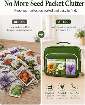 Seed Storage Organizer Bag