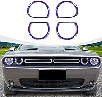 Vista 12 de Cubierta de lámpara de faro delantero para accesorios Challenger, cubierta de biseles de faros delanteros, decoración de luz exterior para Dodge