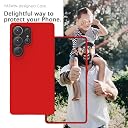 YATWIN Silicone Back Case for Samsung Galaxy S25 Ultra, Soft-Touch Phone Back Cover for Samsung Galaxy S25 Ultra - Red gallery image