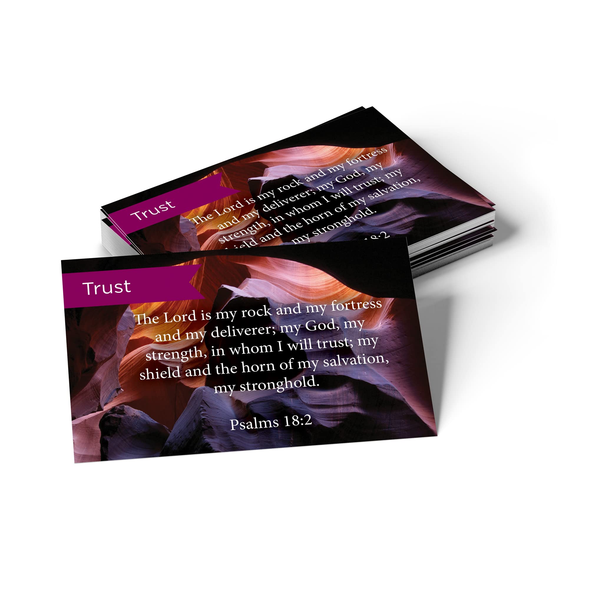 Pass Along Pocket Scripture Cards, Trust, Psalms 18:2, Pack of 25