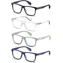 Reading Glasses Men Blue Light Blocking Wide Oversized Readers Computer Cheaters Glasses Rubber Temples Large Frames