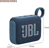 Vista 3 de JBL Go 4 - Altavoz Bluetooth ultraportátil, impermeable y a prueba de polvo, sonido Big JBL Pro con graves intensos, batería integrada de 7 horas