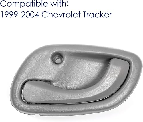 Miniatura 4 de 4 manijas interiores de puerta para Chevy Tracker 1999 2000 2001 2002 2003 2004, Suzuki Vitara 99-05 Suzuki Grand Vitara 95-02 Suzuki Esteem, gris