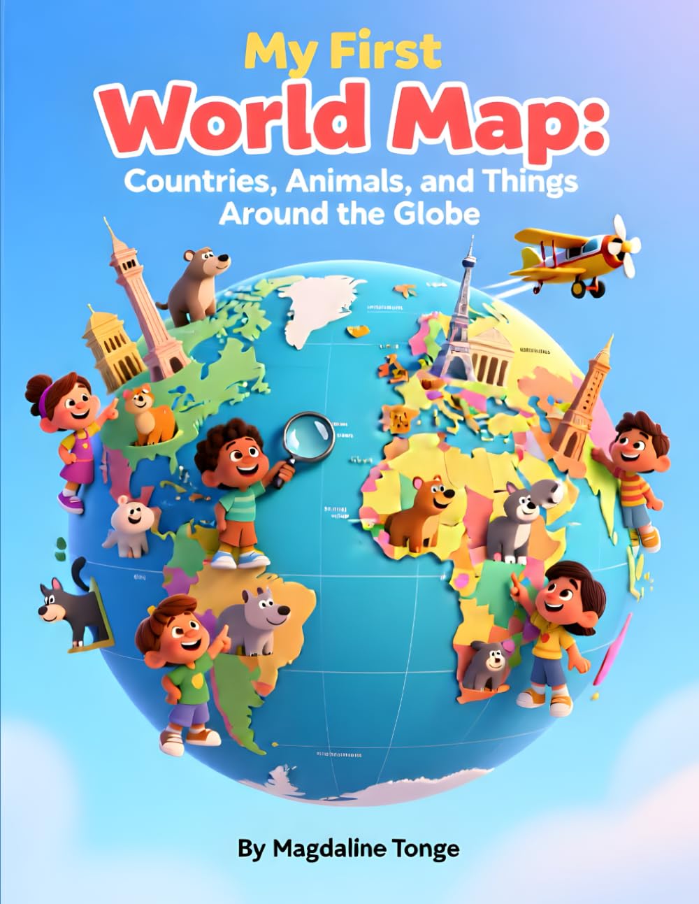My First World Map: Countries, Animals, and Things Around the Globe: world map book for kids, countries of the world for children, geography for early ... book, continents and countries for toddlers